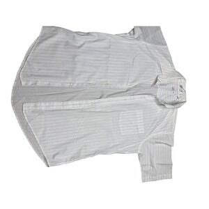 Vtg Christian Dior Striped Button Up‎ Shirt Menswear Short Sleeve Casual L